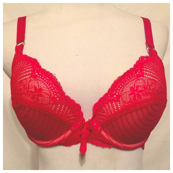 Elle Macpherson Desert Heat Red Molded Bra, 34D, NWOT - Picture 3 of 6